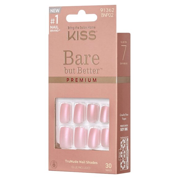 Kiss Other - Kiss Bare but Better Premium Short Length Nails - Spicy